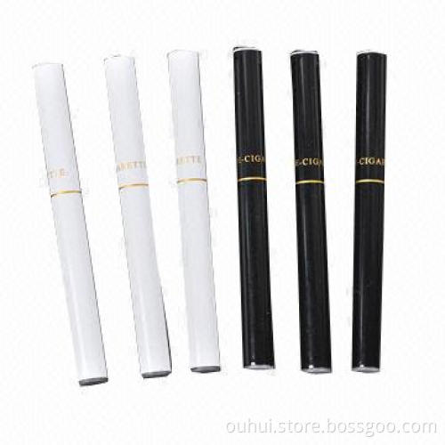 Mini E-cigarette with 4pcs Box Package, 100mAh Battery, 300 Puffs, Color Black and White